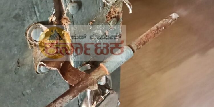 ಹೊಸನಗರ: ವೀರಶೈವ ಪತ್ತಿನ ಸಹಕಾರ ಸಂಘದಲ್ಲಿ ಕಳ್ಳತನ
