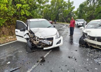 ಹೆರಟೆ ಬಳಿ ಕಾರುಗಳ‌ ನಡುವೆ ಮುಖಾಮುಖಿ ಡಿ*ಕ್ಕಿ : ಓರ್ವ ಗಂಭೀ*ರ