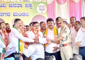 ಸ್ಥಳೀಯ ಶಾಸಕರ ಅಣತಿಯಂತೆ ಪೊಲೀಸರ ಇಲಾಖೆ ಕೆಲಸ : ಸಂಸದ ಬಿ.ವೈ.ರಾಘವೇಂದ್ರ ಆಕ್ರೋಶ